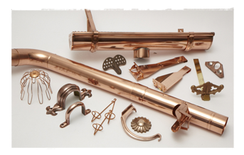 European Style Copper Gutter Assembly Components