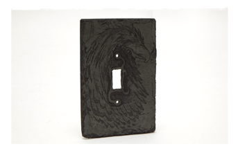 Etched Slate Light-Switch Cover Plate